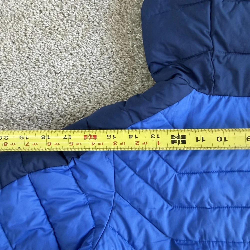 Columbia Jacket Youth Large Blue Hooded Omni-Heat Puffer Insulated Winter